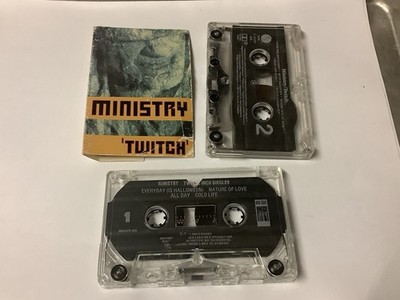 Twitch [PA] & 12 Inch Singles  Ministry Cassette Tape Lot (2) Sire Tested