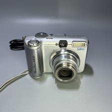 Canon PowerShot A610 5.0MP Digital Camera - Silver + 2 GB Memory Card