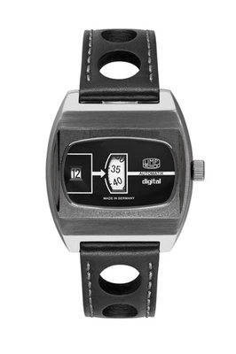 UMF Ruhla digital Jumping Hour Automatik Scheibenuhr 70er-Jahre Design 1434-2 - Bild 1 von 4