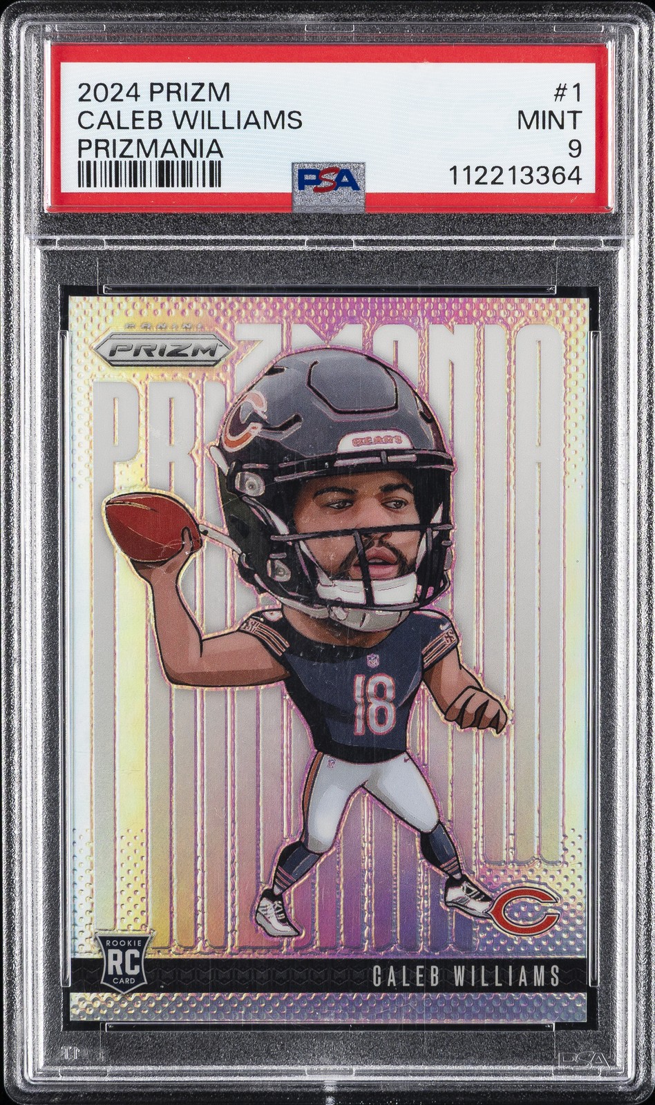 2024 PANINI PRIZM PRIZMANIA #1 CALEB WILLIAMS PSA 9