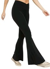 OFFLINE By Aerie Real Me High Waisted Crossover Black Flare Leggings L