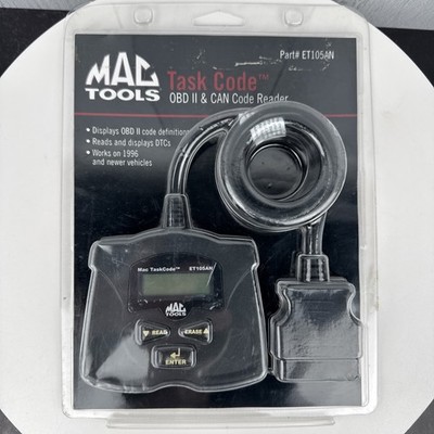 MAC Tools Task code OBD II & CAN Code Reader ET105AN Model 2010 New In Box