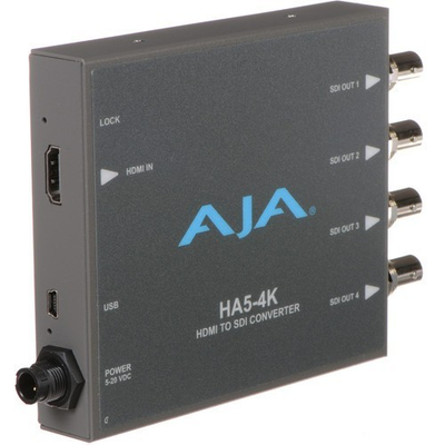 #ad AJA HA5 4K 4K HDMI to 4K SDI Mini Converter $300.00