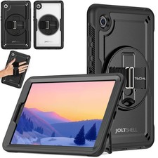 For Samsung Tab A11 8.7" X130 X135 Slim Tough Rugged Hand Strap Stand Case Cover