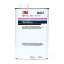 3M 38984 Specialty Adhesive Remover, 1 qt Can, Liquid, Transparent