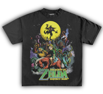 The Legend of Zelda Majora s Mask Vintage Video Game Graphic T-Shirt