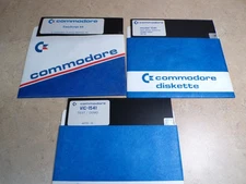 3, 5-1/4 5.25 inch Floppy Disks Commodore formatted Not Tested EasyScript 1541