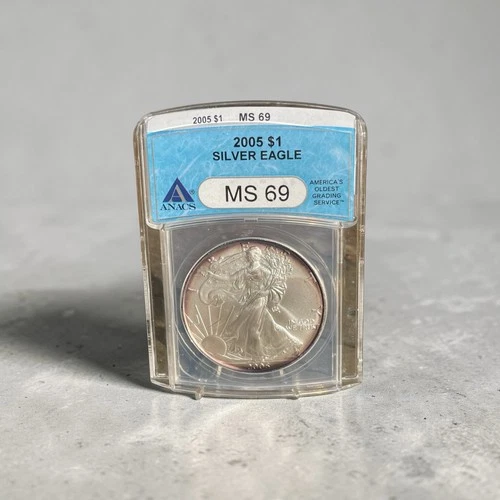 MS69 2004 American Silver Eagle PCGS Peripheral Toning