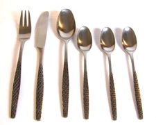 MCM JHQ (Dansk) DESIGNS GERMANY 4 Ducks VARIATION IV 6 Pcs Silverware Flatware