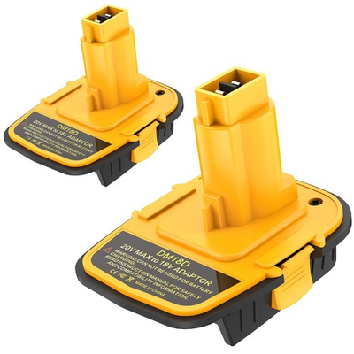 #ad 2 pack Battery Adapter with USB Compatible with Dewalt 20V Battery20V to 18V $17.99