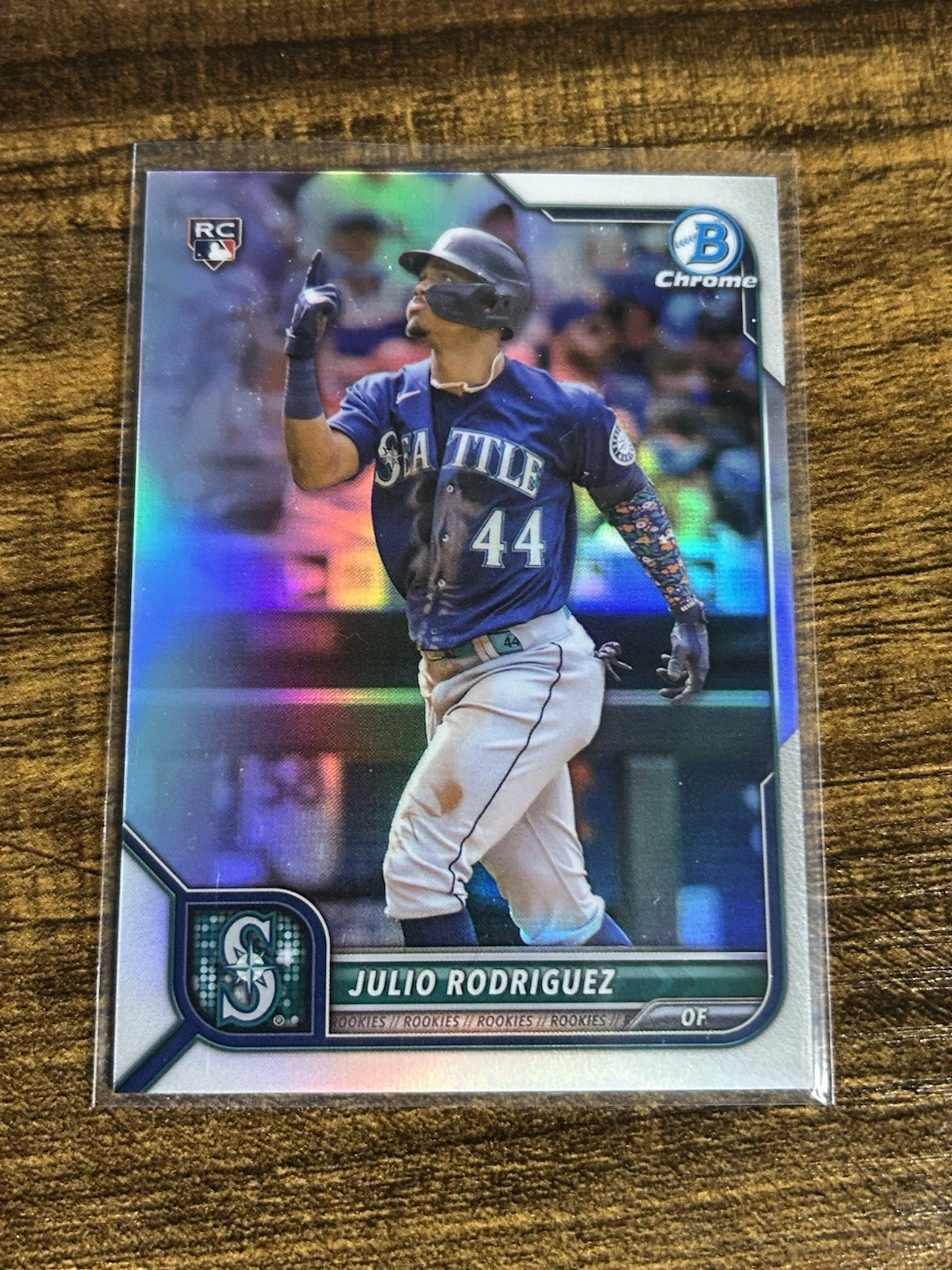 2022 Bowman Chrome #48 Julio Rodriguez Refractor #/499 RC  MARINERS RARE!!!