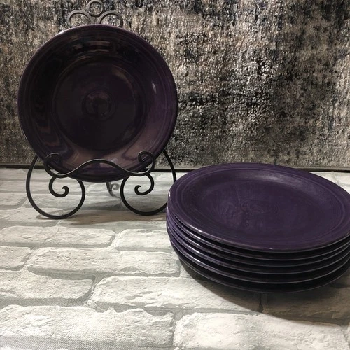 Purple  Plum 10-1/2" Classic Dinner Plate Utensil Marks