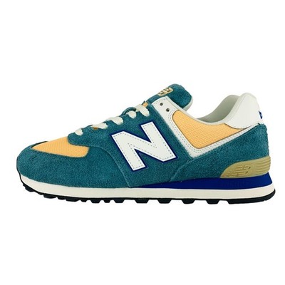 New Balance 574 Green Orange Men display picture 1