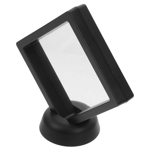 2 Pieces Transparent Display Stand Travel Coin Case Floating Round - Bild 9 von 12