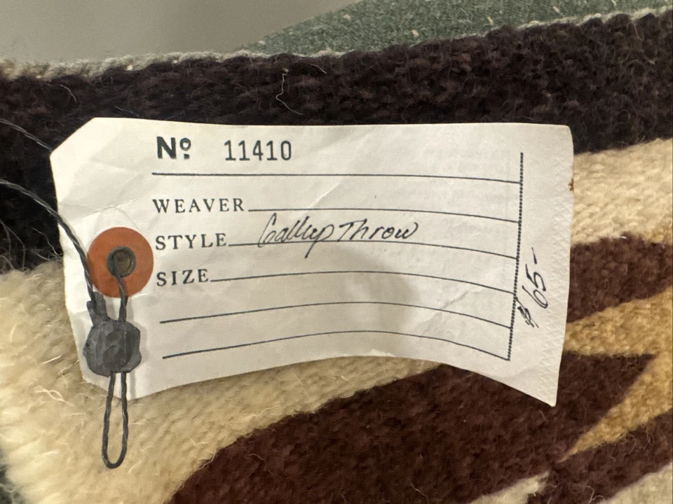 正品纳瓦霍盖洛普贸易羊毛地毯 38.5 x 19.5 Toh-Atin 画廊出处 — 第 4/4 张图片