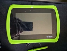 LeapFrog Epic 7" Kids Learning Tablet (Green Case) - Barely Used! No Charger 