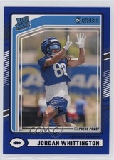 2024 Panini Donruss Rated Rookie Blue Press Proof Jordan Whittington #352 5u3