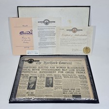 THE HARTFORD COURANT Newspaper from 12/3/1922 HISTORIC NEWSPAPER ARCHIVES w/ COA