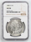 Certified 1883-O Morgan Silver Dollar NGC AU58 $1