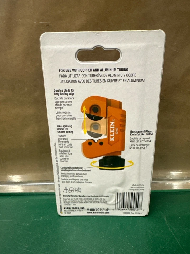 Klein Tools 50049 Nano Tubing Cutter 1/8" - 5/8" (E10045191) - Image 2 of 2
