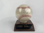 Bobby Bonilla Rawlings MLB Original Autographed Baseball Signed With Stand
