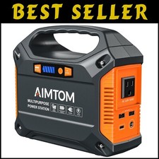 155Wh Portable Power Station with Solar Charging