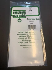 Evergreen Styrene Sheet Plastic .020 White Scratch Building 12" x 6" #9020