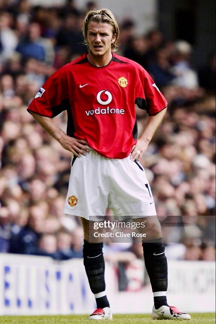David Beckham Manchester United #7 2002-03 Home Jersey Size David Beckham Manchester United #7 2002-03 Home Jersey Size