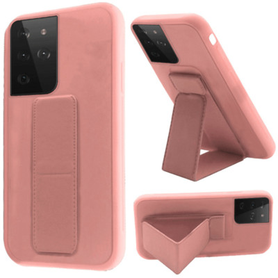 PINK Foldable Magnetic Kickstand Case Cover for Samsung S21 Plus 5G