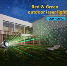 Remote Xmas Outdoor Laser Projector RG Gobo Event Landscape Yard Lighting DJ KTV