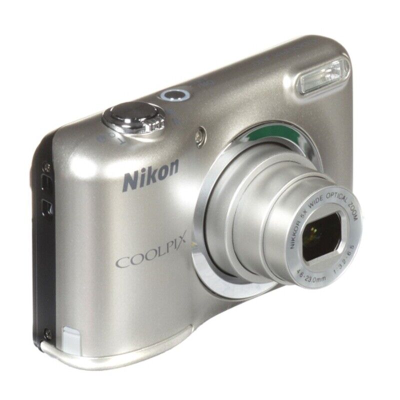 Nikon Coolpix A10 Compact Digital Camera Silver 5X Zoom English w