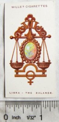 Glücksbringer Wills 1923 Nr. 7 Waage, die Waage