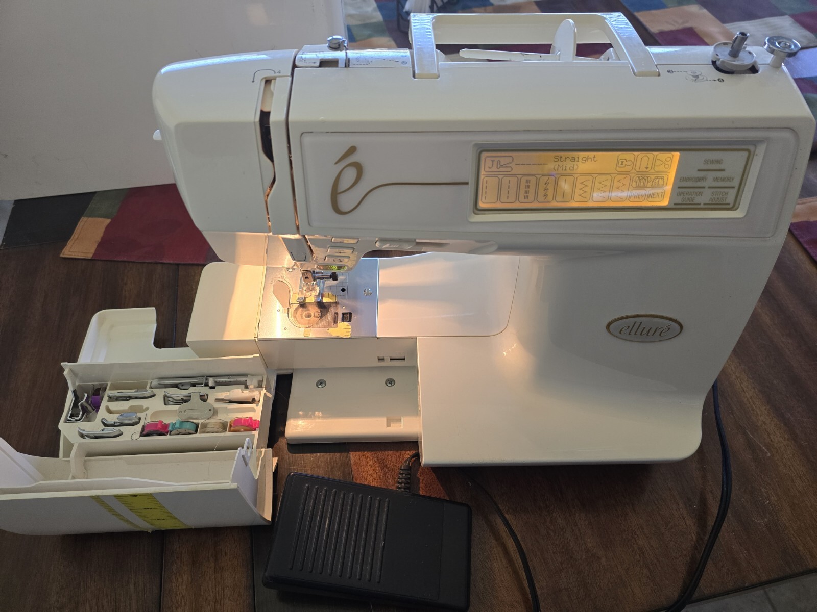 Baby Lock ESL Ellure Sewing Embroidery Machine with Accessories Works