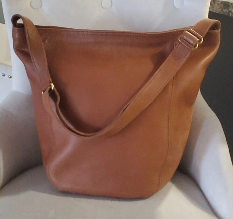 Vintage coach large bucket best sale bag
