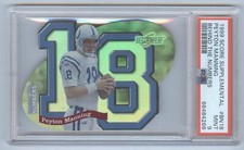 1999 SCORE SUPPLEMENTAL BEHIND THE NUMBERS BN18 PEYTON MANNING PSA 9 #'D 95/1000
