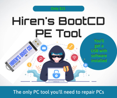 2024 NEW! Hiren's Boot USB PC Password Reset Disk Recovery Utilities ...