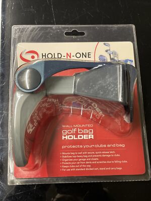 New Golf Bag Hold-N-One Accessory Golf Bag Holder Gadget In Sealed Packaging