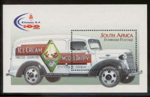 South Africa 1999 MNH** Chevrolet*Trucks*Ice Cream*Transport*Refrigirator MS - Afbeelding 1 van 1