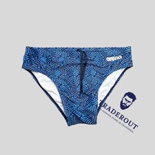 Arena men Navy Blue Kikko Swim Brief bikini swimwear swimsuit size 36 38