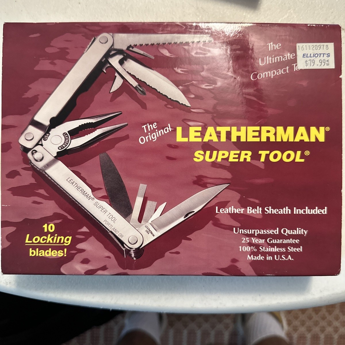 Vintage 1997 The Original Leatherman Super Tool 10 Locking Blades