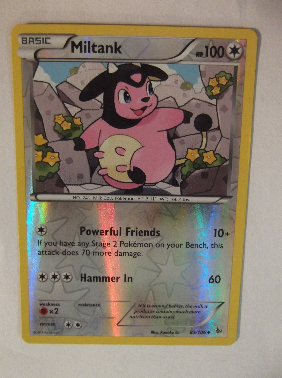 077PK083r- Miltank- 83/106 - Flashfire - Common Reverse *
