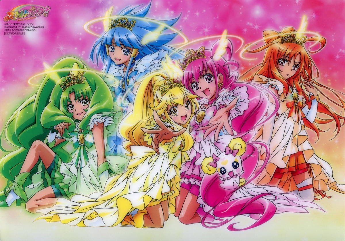 4 pcs pencil board Shitajiki promo Smile Precure Pretty Cure anime