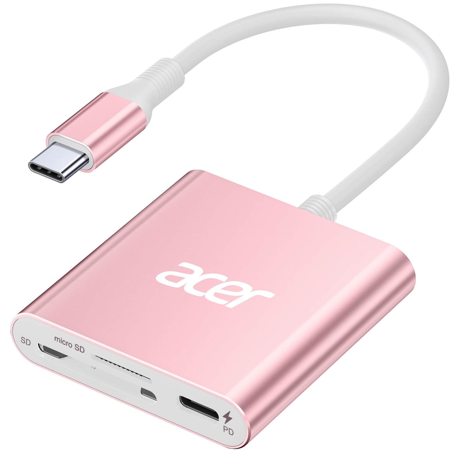 Acer UHS-II USB-C SD Card Reader with 100W PD and 3-in-1 Type-C Multi-Slot Memory-image