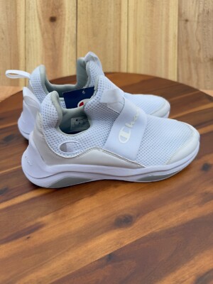 Champion Women's Lady Legend White Sneakers Slip On Casual Shoes Size 6W