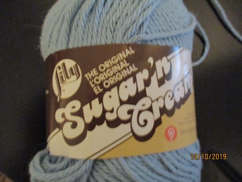 Lily Sugar 'n Cream LIGHT BLUE 2 oz 95 yds 100% Cotton Worsted Wt #4