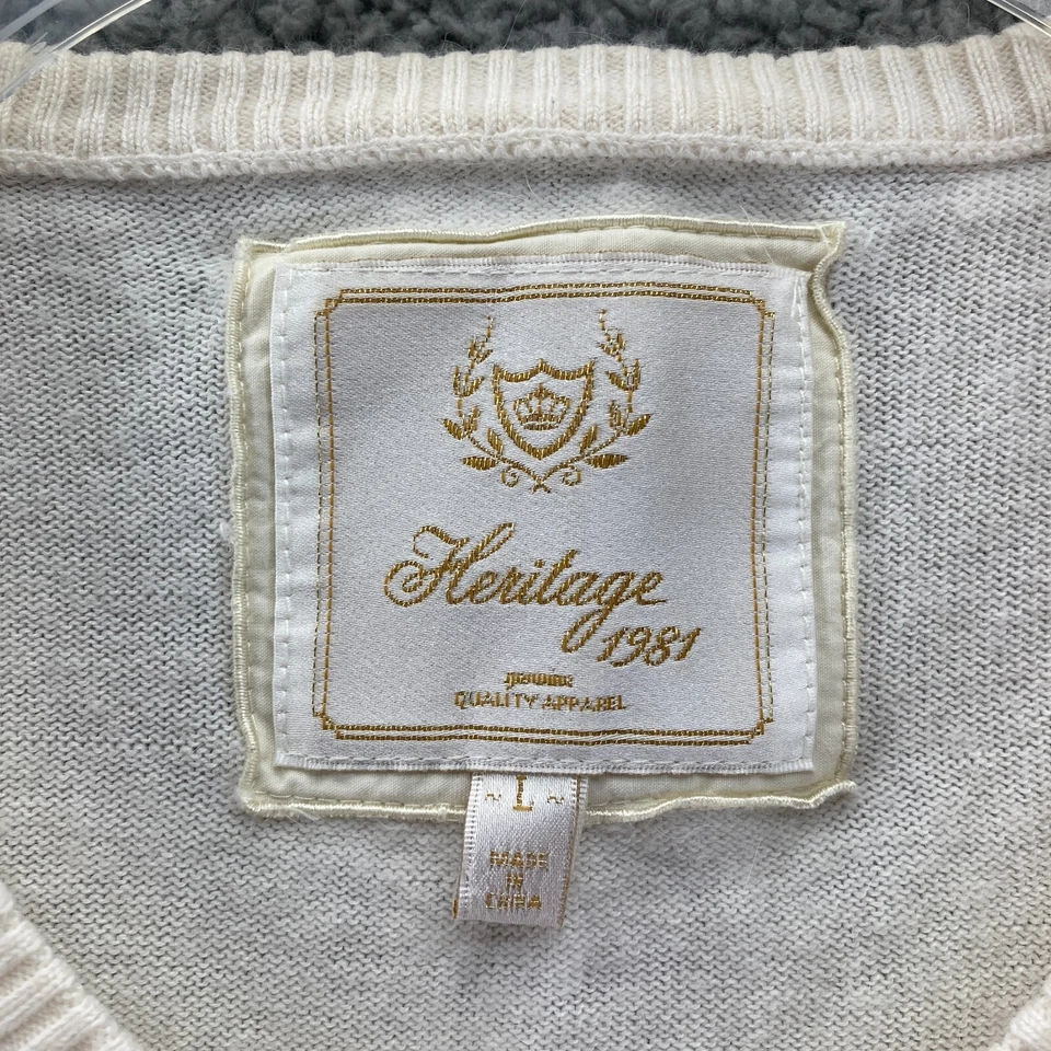 Suéter Heritage 1981 Mujer Talla L Mezcla Angora Abotonada Suave Marfil Años 90 Y2Kchic Foto 3 de 4