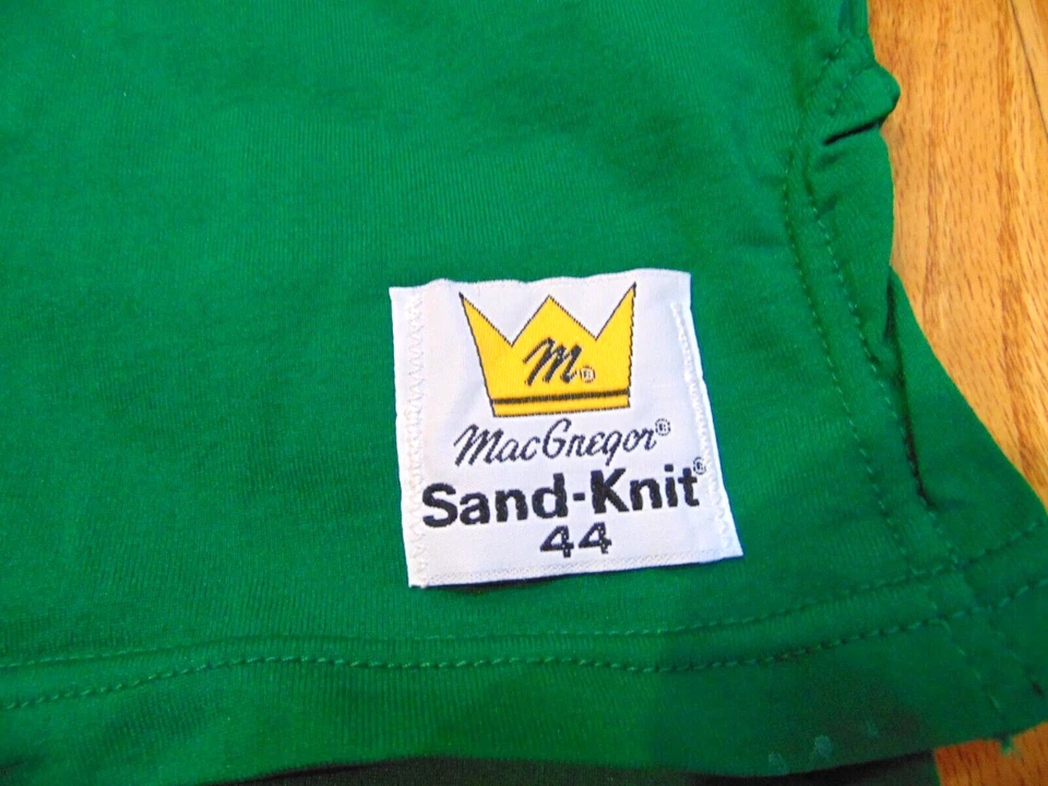 CAMISETA EN BLANCO AUTÉNTICA VINTAGE AÑOS 80 MACGREGOR SAND KNIT NBA BOSTON CELTICS 44 Foto 2 de 4