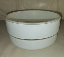 Vintage Mid Century Flush Mount Glass Ceiling Fixture Globe Diffuser Center Post