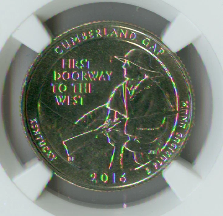 2016 D CUMBERLAND GAP QUARTER NGC MS67 MAC PL PQ 2ND FINEST GRADE SPOTLESS .  - Image 2 of 4