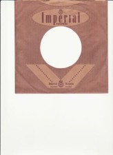 Imperial Records- Original 1950's 45 Record Company Sleeve